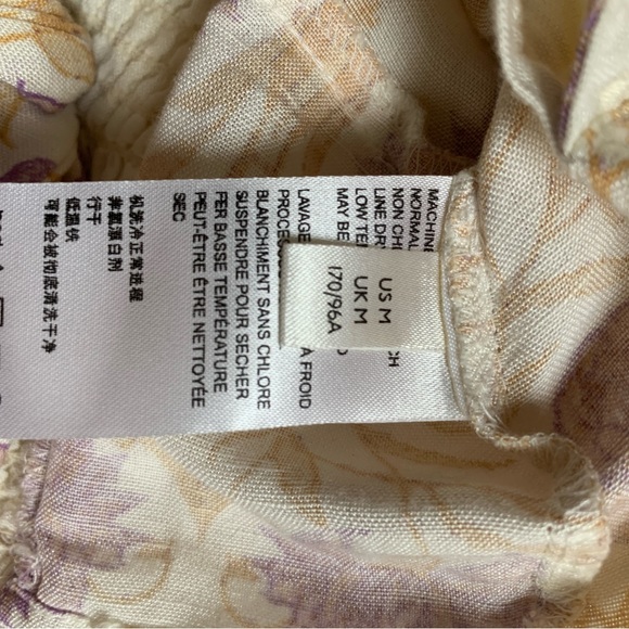 Free People - Arielle Printed Top in Light Combo Revolve linen (Medium) - Picture 10 of 14